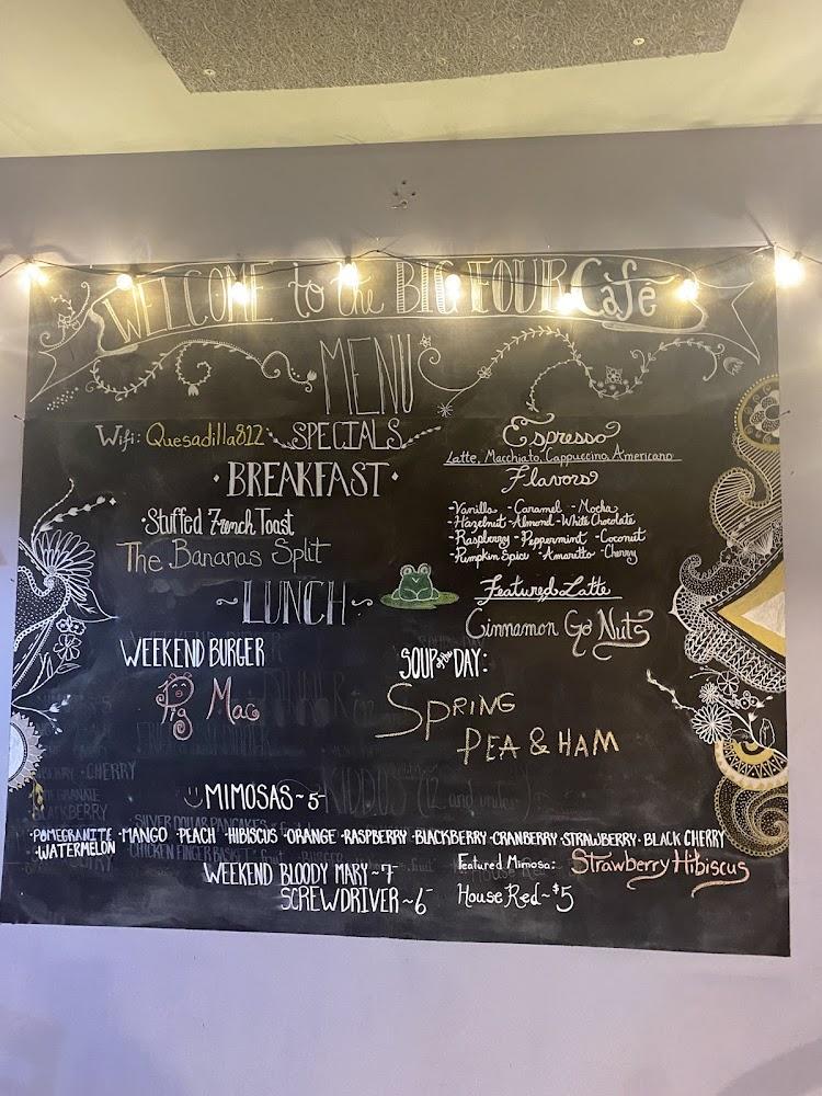 Big Four Cafe Menu image 3